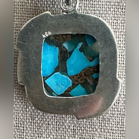 20 inch Blue & Gray Rain Flower Jade Bead Necklace NWOT - Picture 3 of 15